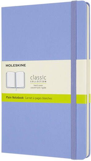 Moleskine Notitieboek large 130x210mm blanco hard cover hydrangea blue