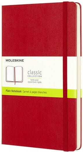 Moleskine notitieboek ft 13 x 21 cm effen harde cover 240 blad rood - Foto 3