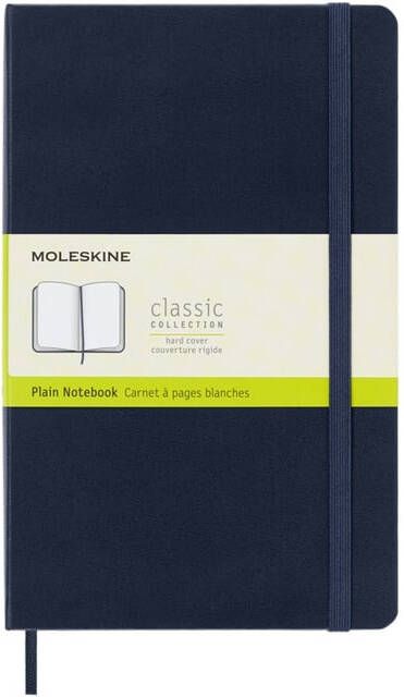 Moleskine notitieboek ft 13 x 21 cm eggen harde cover 240 blad saffier - Foto 2