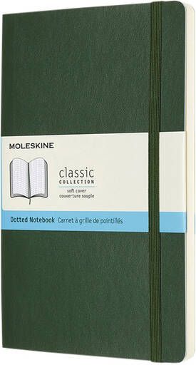 Moleskine Notitieboek large 130x210mm dots soft cover zwart