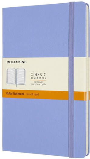 Moleskine Notitieboek large 130x210mm lijn hard cover hydrangea blue