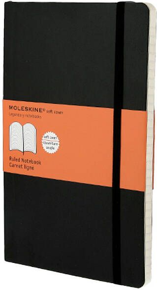 Moleskine Notitieboek large 130x210mm lijn zwart
