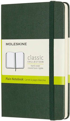Moleskine Notitieboek pocket 90x140mm blanco hard cover myrtle green