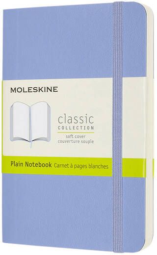 Moleskine Notitieboek pocket 90x140mm blanco soft cover hydrangea blue