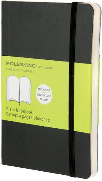 Moleskine Notitieboek pocket 90x140mm blanco zwart