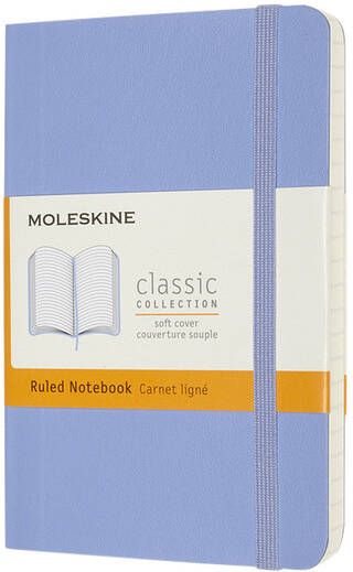 Moleskine Notitieboek pocket 90x140mm lijn soft cover hydrangea blue
