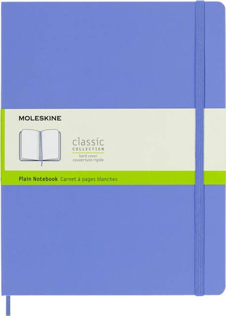 Moleskine Notitieboek XL 190x250mm blanco hard cover hydrangea blue