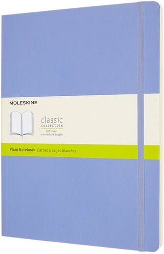 Moleskine Notitieboek XL 190x250mm blanco soft cover hydrangea blue