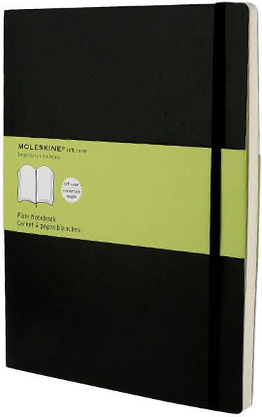 Moleskine Notitieboek XL 190x250mm blanco zwart