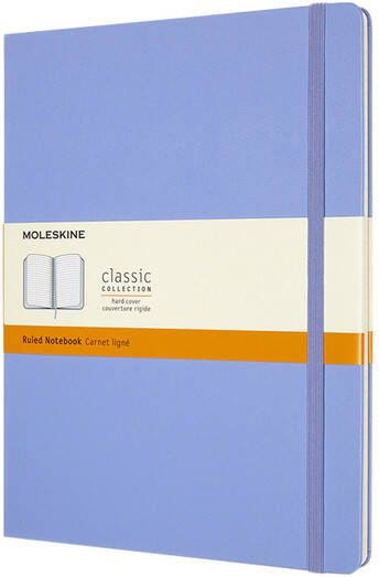 Moleskine Notitieboek XL 190x250mm lijn hard cover hydrangea blue