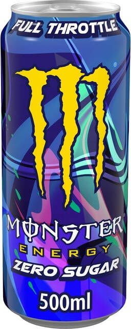 Monster Energiedrank full throttle suikervrij blik 500ml