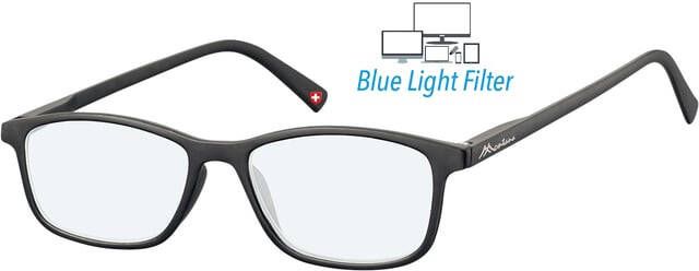 Montana Bril +0.00 dpt blue light filter zwart