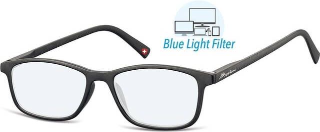 Montana Leesbril +2.00 dpt blue light filter zwart