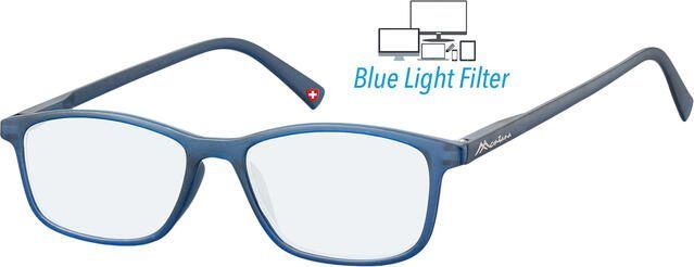 Montana Bril +0.00 dpt blue light filter blauw - Foto 1