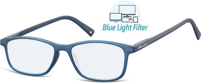 Montana Leesbril +1.00 dpt blue light filter blauw - Foto 1