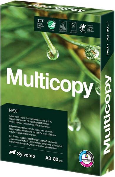 Multicopy Kopieerpapier NEXT A3 80gr wit 500 vel