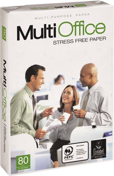 MultiOffice Kopieerpapier A4 80gr wit 500vel