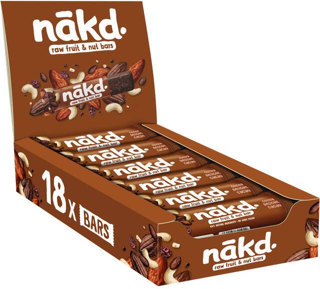 NAKD Fruit- en notenreep cocoa delight 18x35 gram