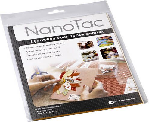 Nano Tac Lijmvel NanoTac hobby A4 folie set Ã  10 vel