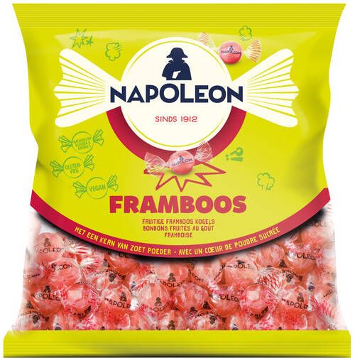 Napoleon Snoep framboos zak 1kg