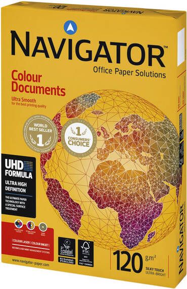 Navigator Colour Documents presentatiepapier ft A4 120 g pak van 250 vel