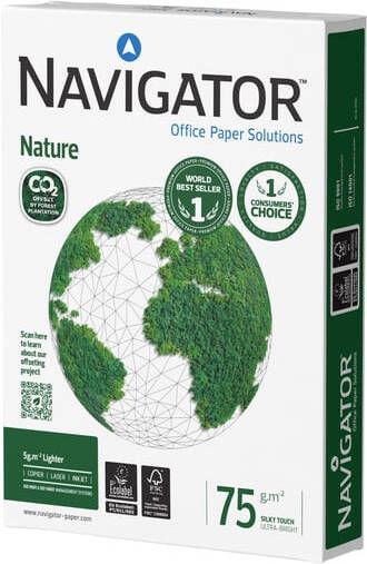 Navigator Kopieerpapier Nature A4 75gr wit 500 vel
