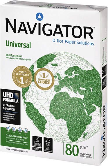 Navigator Kopieerpapier Universal A3 80gr wit 500vel