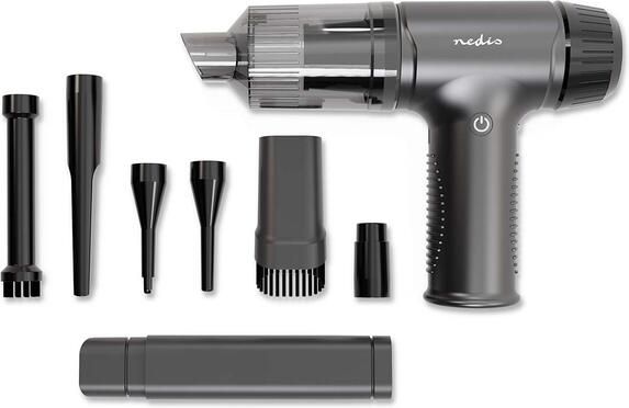 Nedis Handstofzuiger luchtblazer 90W oplaadbaar zwart - Foto 1