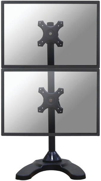 Neomounts Monitorarm D700DDV 2x10-27"verticaal op voet zwart