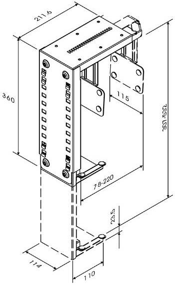 Neomounts by Newstar CPU houder Neomounts D100 30kg zwart - Foto 3