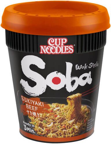 Nissin Noodles Soba sukiyaki beef cup - Foto 1