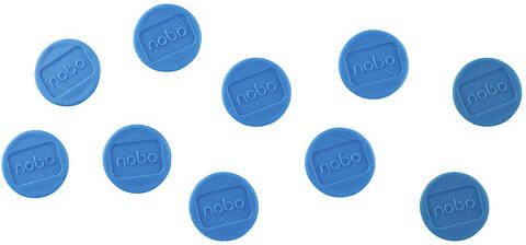 Nobo Magneet 13mm 100gr blauw 10 stuks