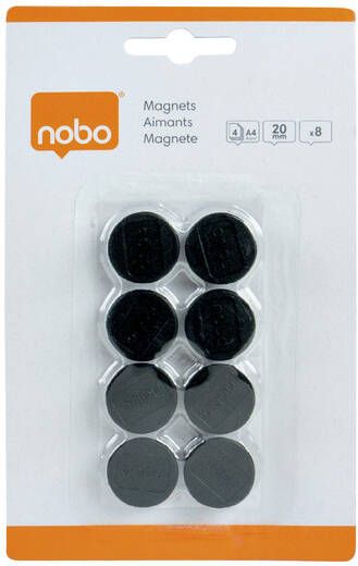 Nobo Magneet 20mm 120gr zwart