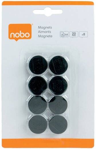 Paagman Nobo magneten diameter 20 mm zwart blister van 8 stuks - Foto 2