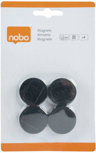 Nobo Magneet 30mm 700gr zwart