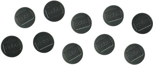 Nobo magneten voor whiteboard diameter van 32 mm pak van 10 stuks zwart - Foto 2