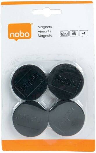 Paagman Nobo Magneten diameter 38 mm zwart blister van 4 stuks - Foto 2