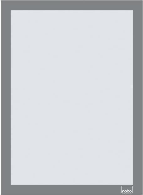 Nobo zelfklevend magnetisch kader A4 zilver pak van 2 stuks - Foto 2