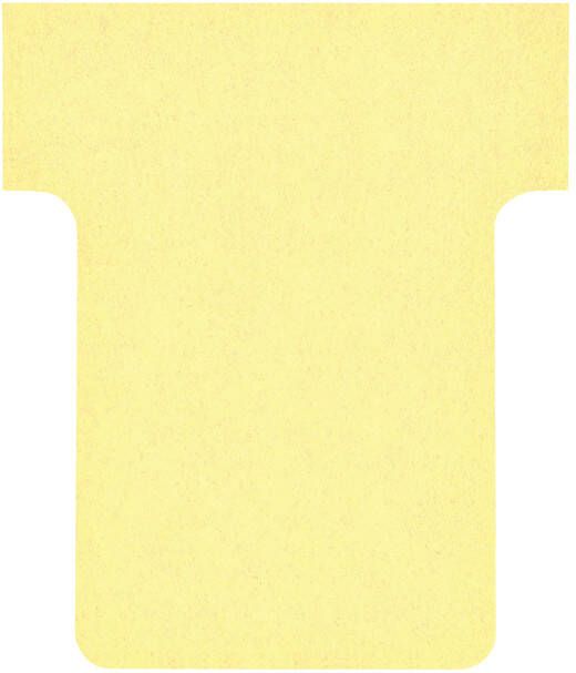 Nobo T kaarten index 1 5 ft 53 x 45 cm geel pak met 100 stuks