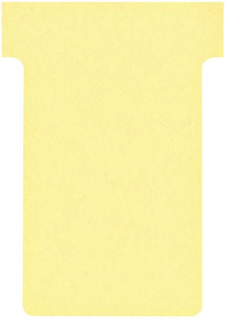 Nobo T-planbordkaarten index 2 ft 85 x 60 mm geel