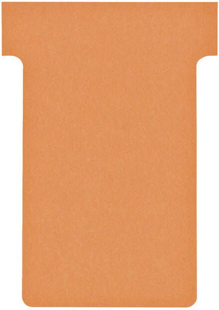 Nobo T-planbordkaarten index 2 ft 85 x 60 mm oranje