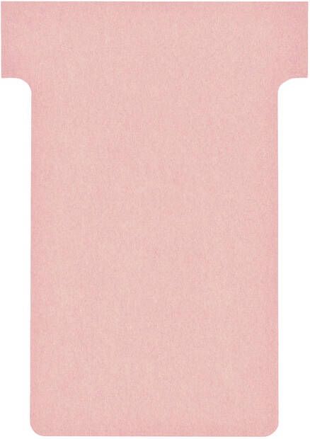 Nobo T-planbordkaarten index 2 ft 85 x 60 mm roze