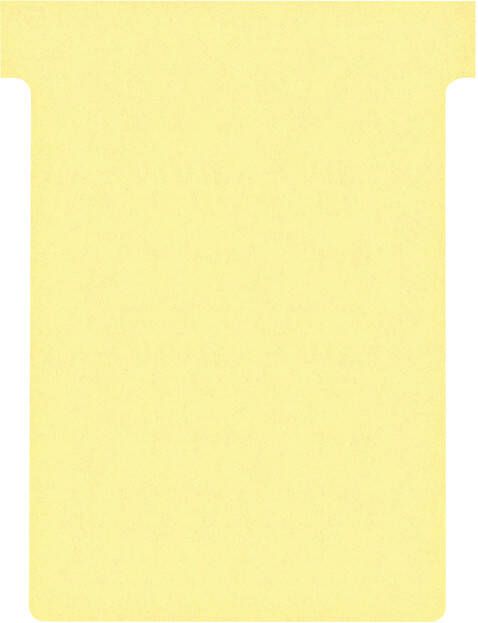 Nobo T-planbordkaarten index 3 ft 120 x 92 mm geel