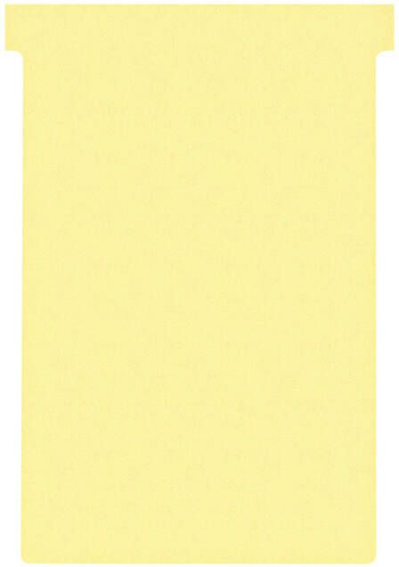 Nobo T-planbordkaarten index 4 ft 180 x 124 mm geel