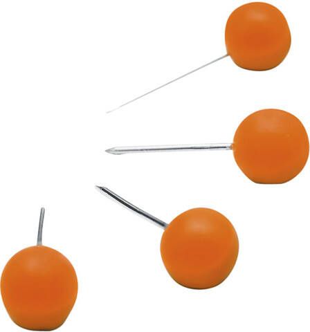 Nobo Prikbordspeld oranje 100 stuks