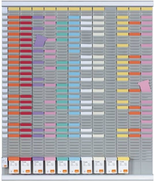 Nobo Planbord jaar 12 panelen met 54 sleuven nr.2