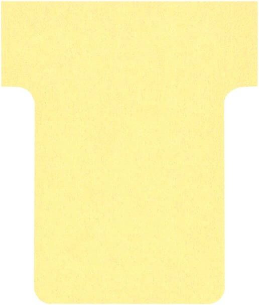 Nobo T kaarten index 1 5 ft 53 x 45 cm geel pak met 100 stuks