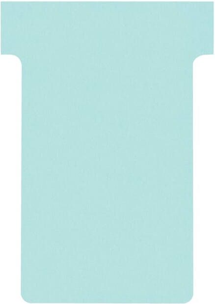 Nobo T-planbordkaarten index 2 ft 85 x 60 mm lichtblauw
