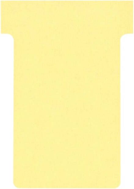 Nobo T-planbordkaarten index 2 ft 85 x 60 mm geel