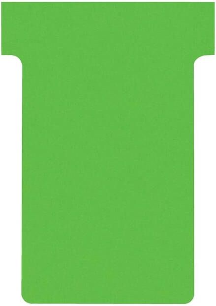 Nobo T-planbordkaarten index 2 ft 85 x 60 mm groen